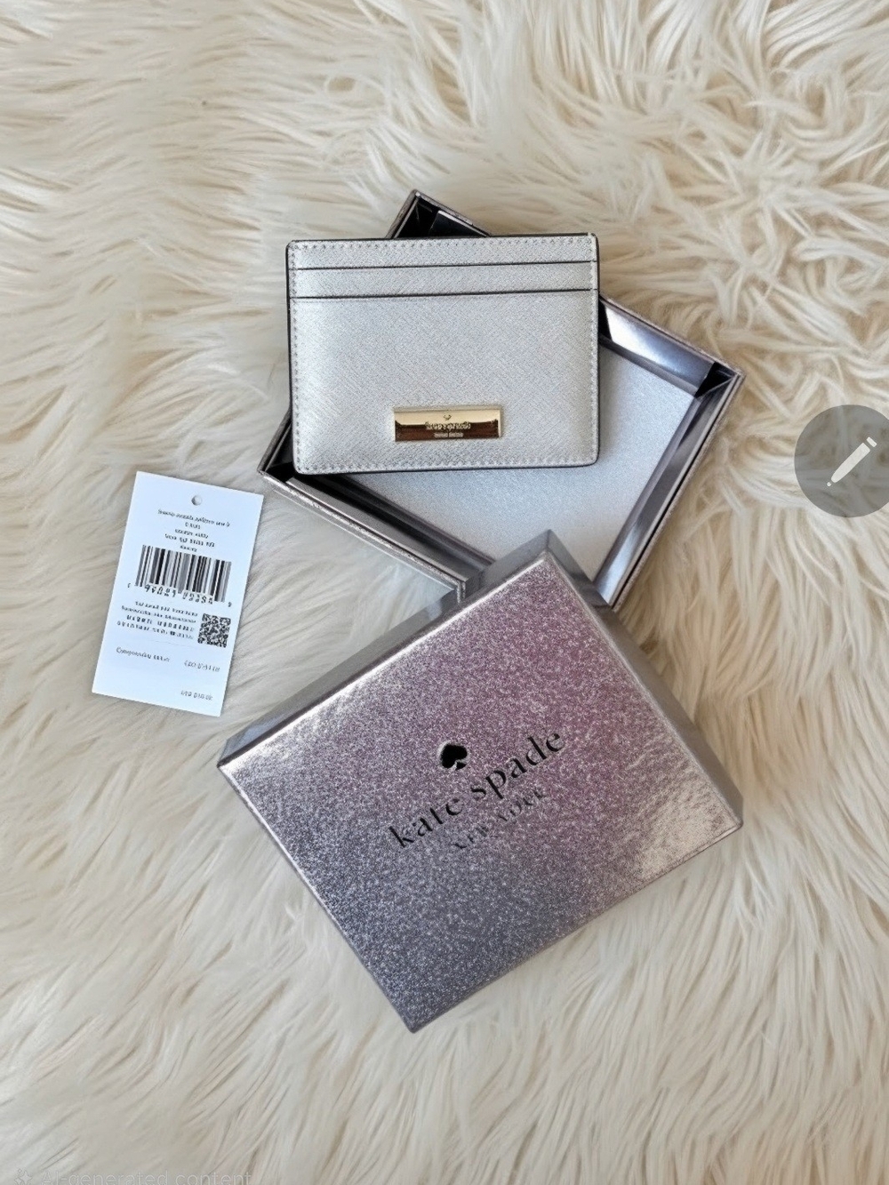 kate spade New York Silver Card Holder Wallet